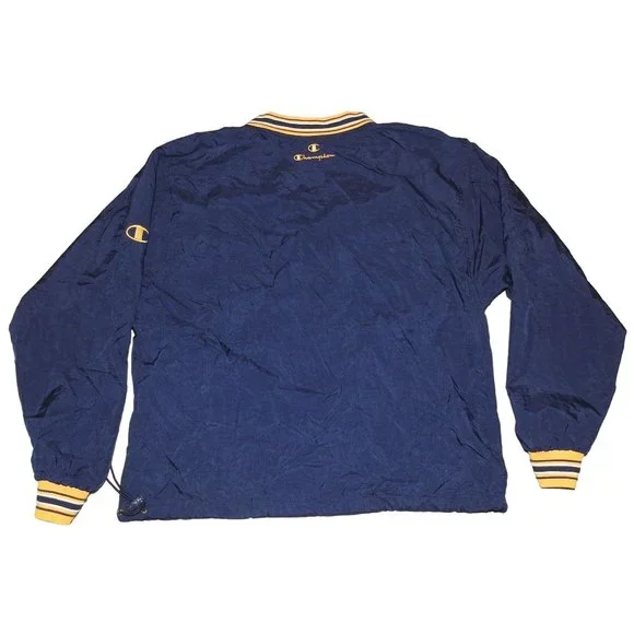 Vintage 1990s Ithica College Champion Pullover Cotton Lined Windbreaker Medium - Picture 7 of 10